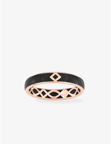 Bague en or rose 375 ‰,...