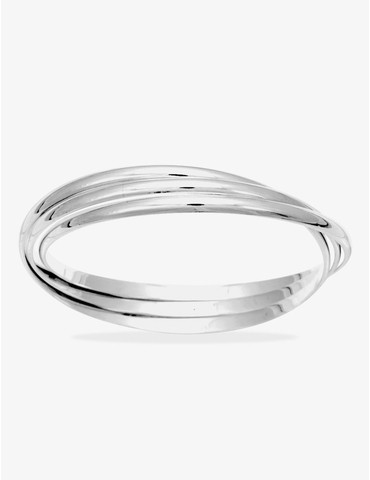 Jonc entrelacé argent 925 ‰...