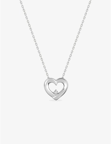 Collier cœur en argent 925...