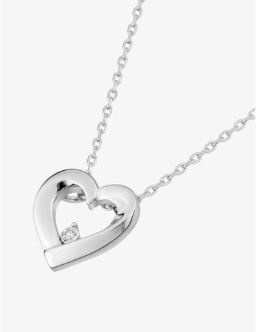 Collier cœur en argent 925...