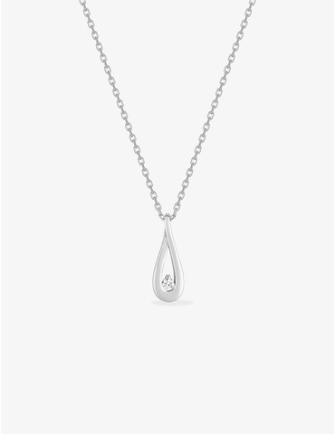 Collier larme en argent 925...