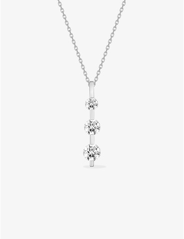 Collier barre en argent 925...