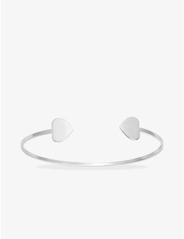 Bracelet ouvert cœurs en...