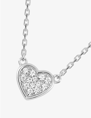 Collier cœur en argent 925...
