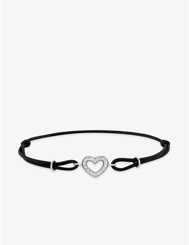 Bracelet cordon noir, motif...