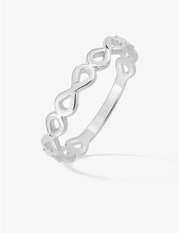 Bague motifs infini en...