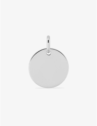 Pendentif rond en argent...