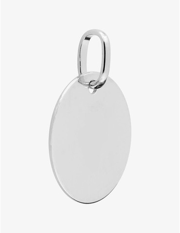 Pendentif rond en argent...