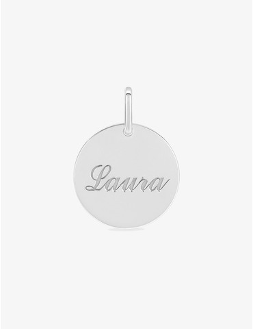 Pendentif médaille ronde en...