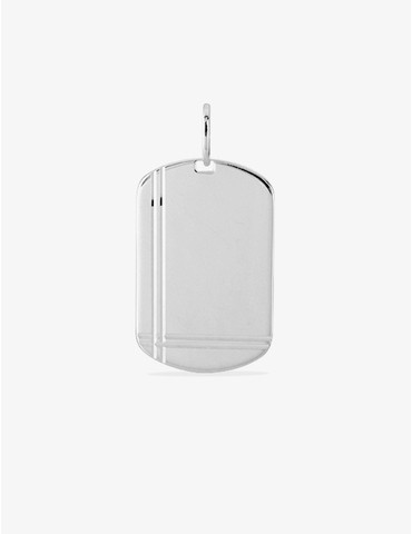 Pendentif plaque GI argent...