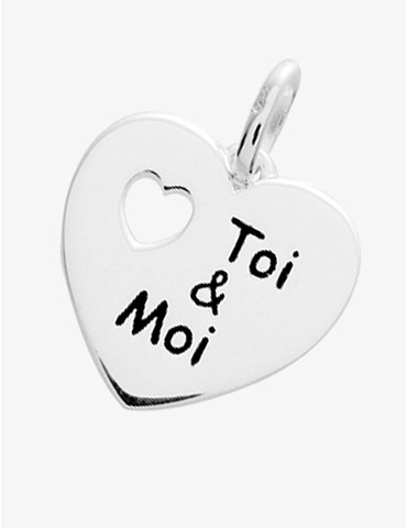 Pendentif cœur en argent...