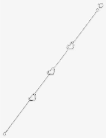 Bracelet cœurs en argent...