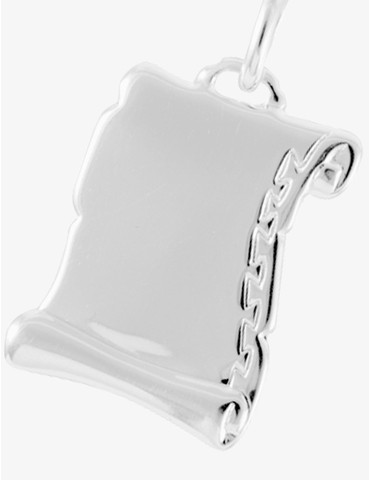 Pendentif parchemin argent...