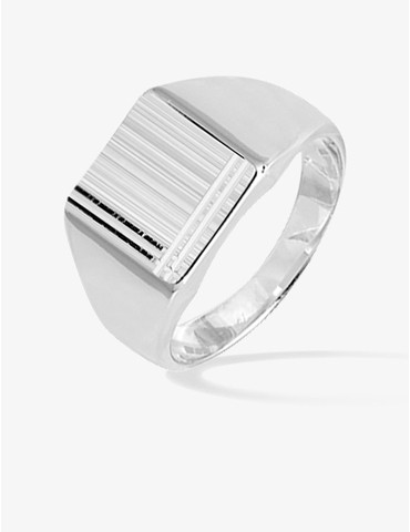 Chevalière en argent 925 ‰...