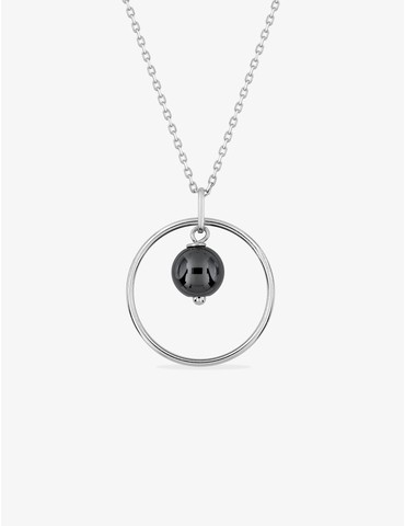 Collier hématite en argent...