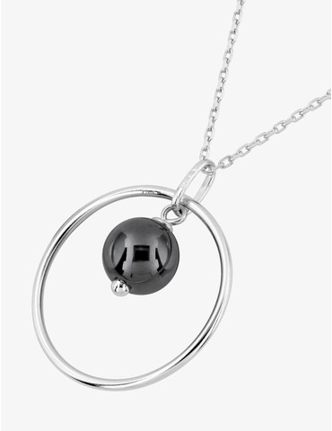 Collier hématite en argent...