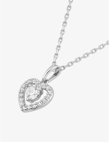 Collier motif cœur en...