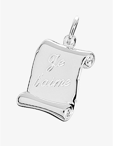 Pendentif parchemin "Je...