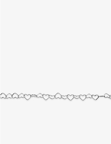 Bracelet chaîne cœurs en...