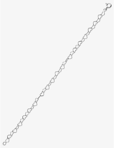 Bracelet chaîne cœurs en...