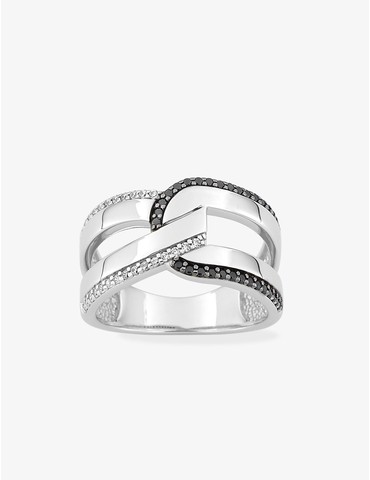 Bague argent 925 ‰ rhodié...