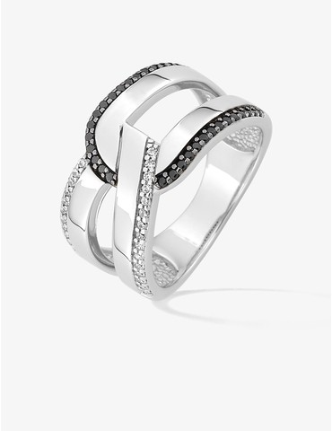 Bague argent 925 ‰ rhodié...