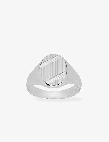Chevalière argent 925 ‰ rhodié