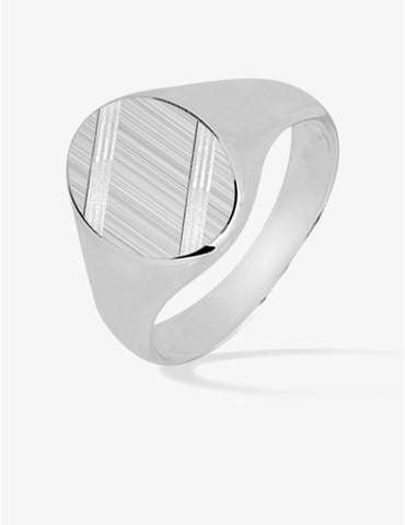 Chevalière argent 925 ‰ rhodié