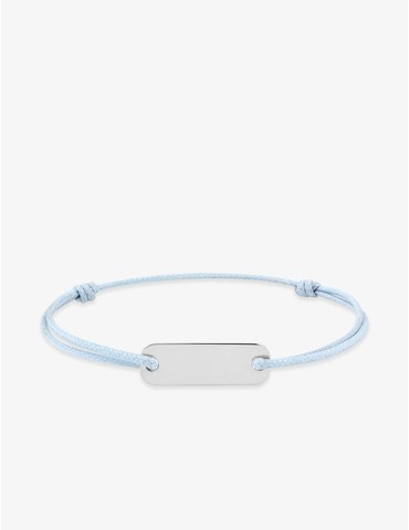 Bracelet cordon bleu argent...
