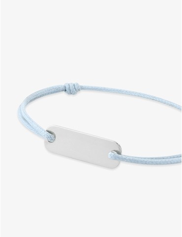 Bracelet cordon bleu argent...