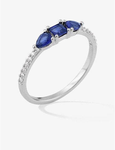 Bague argent 925 ‰ rhodié...