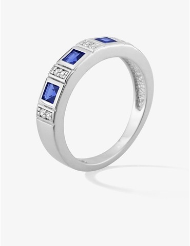Bague argent 925 ‰ rhodié...