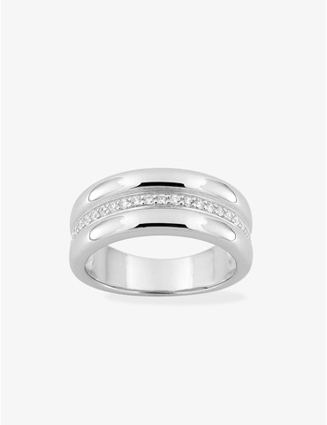 Bague contemporaine argent...
