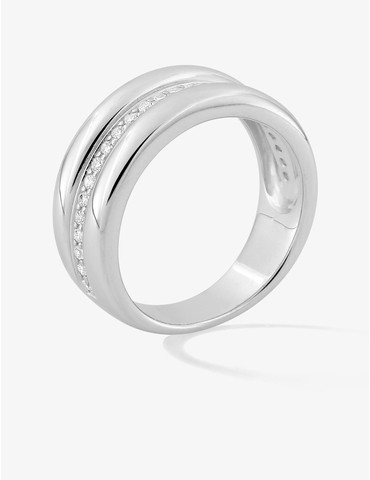 Bague contemporaine argent...