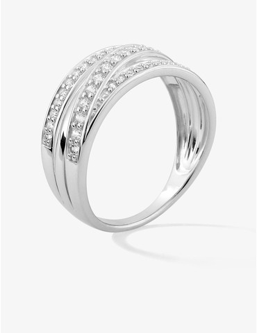 Bague argent 925 ‰ rhodié...