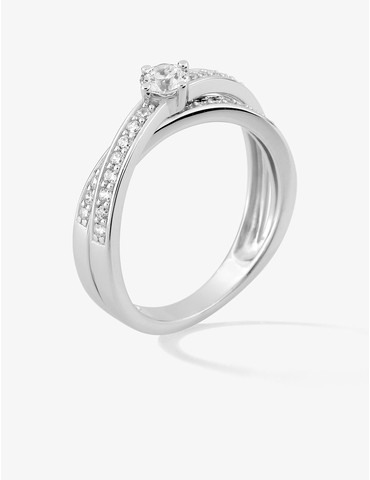 Bague argent 925 ‰ rhodié...