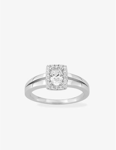 Bague argent 925 ‰ rhodié...