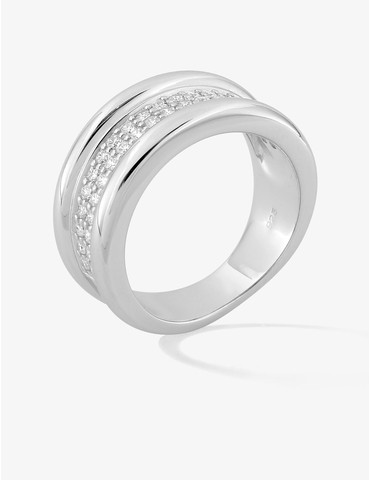 Bague argent 925 ‰ rhodié...