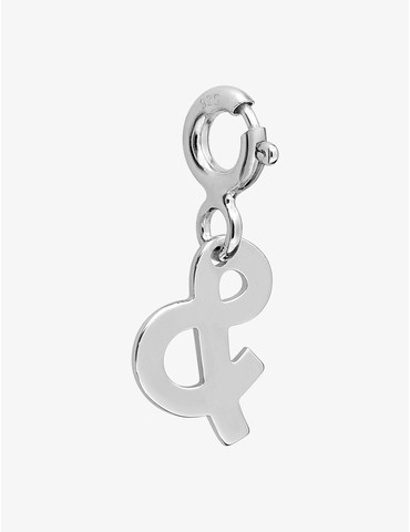 Charms "&" argent 925 ‰ rhodié