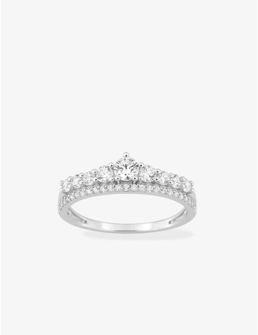Bague argent 925 ‰ rhodié...