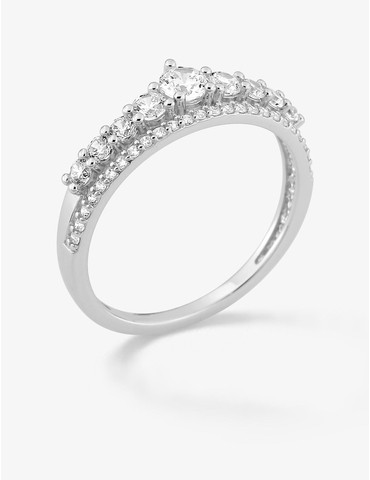 Bague argent 925 ‰ rhodié...