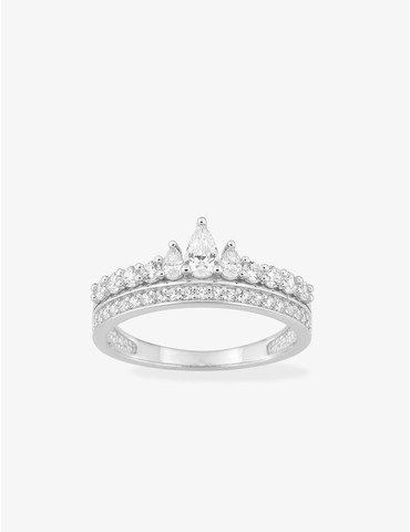 Bague argent 925 ‰ rhodié...