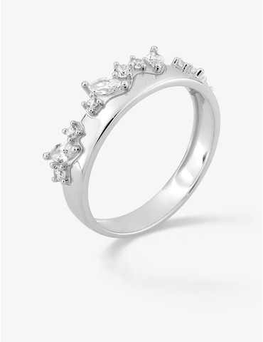 Bague aregnt 925 ‰ rhodié...