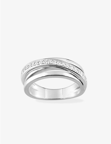 Bague argent 925 ‰ rhodié...
