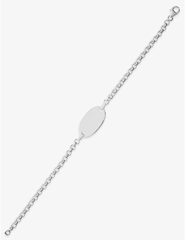 Bracelet d'identité argent...