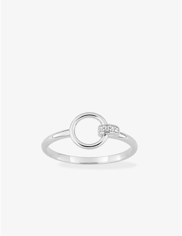 Bague cercle et anneau...