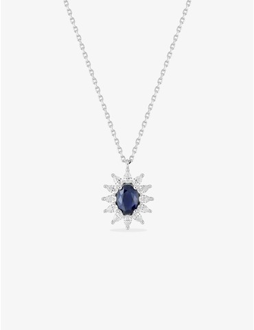 Collier argent 925 ‰ rhodié...