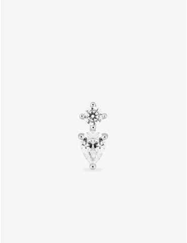 Boucle d'oreille clou à...