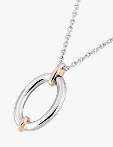 Collier bicolore argent 925...