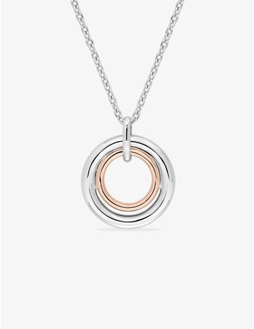 Collier bicolore argent 925...